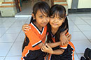 Balinese school children
